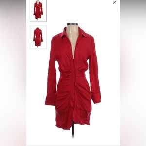 Zara red dress